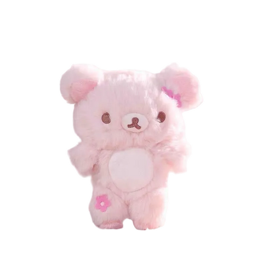 San-X | Rilakkuma Cherry Blossom Series Fluffy Hanging Plush Toy - Rilakkuama