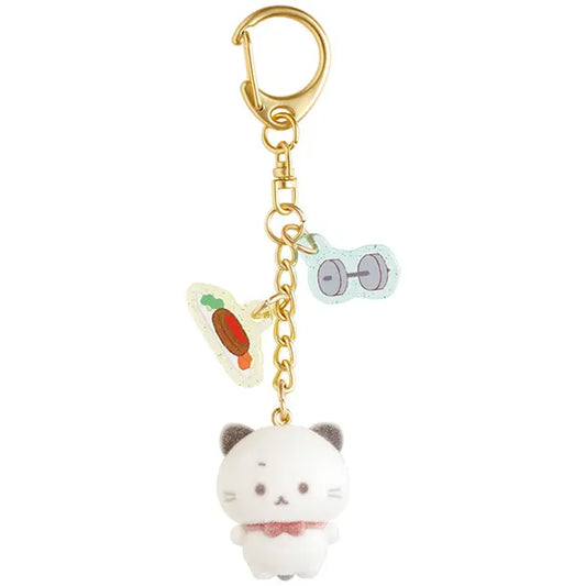 San-X | Ishiyowa-chan Can You Defeat Temptation? Flocky Mascot Keychain - Ishitsuyo-chan