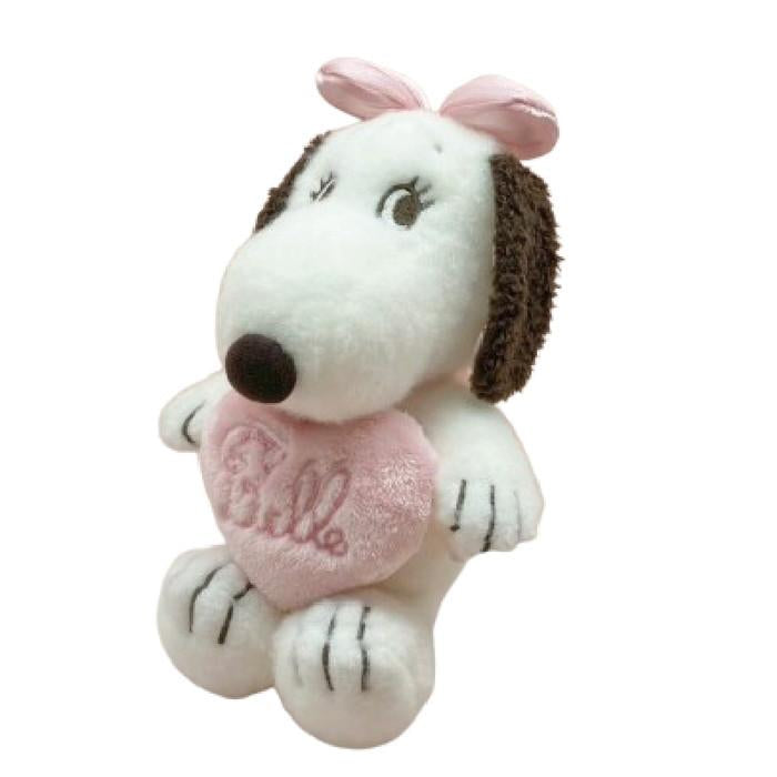 PEANUTS | Snoopy Pink Stripe Heart Plush Toy S - Belle