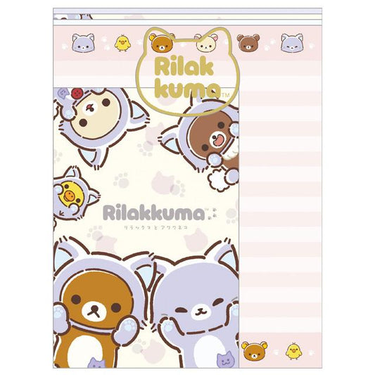 San-X | Rilakkuma and Awawa Neko Theme Letter Set