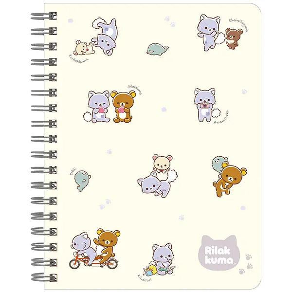 San-X | Rilakkuma and Awawa Neko Theme B6SP Notebook - A