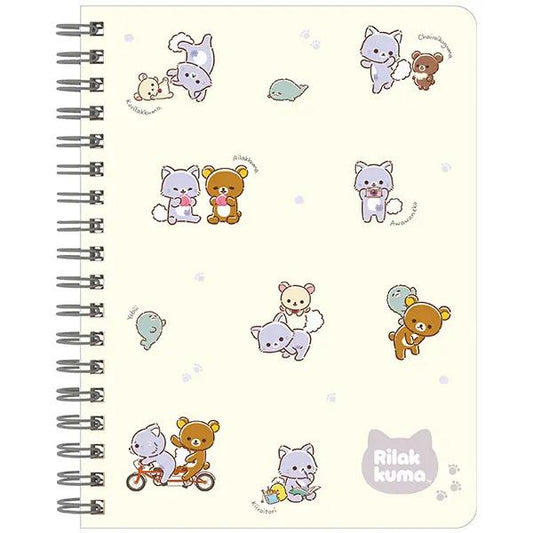 San-X | Rilakkuma and Awawa Neko Theme B6SP Notebook - A