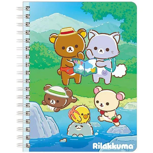 San-X | Rilakkuma and Awawa Neko Theme B6SP Notebook - B