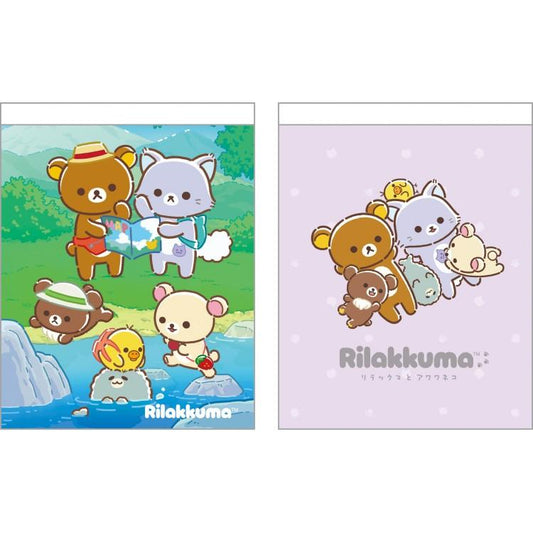 San-X | Rilakkuma and Awawa Neko Theme Mini Memo Set (2 Pieces)