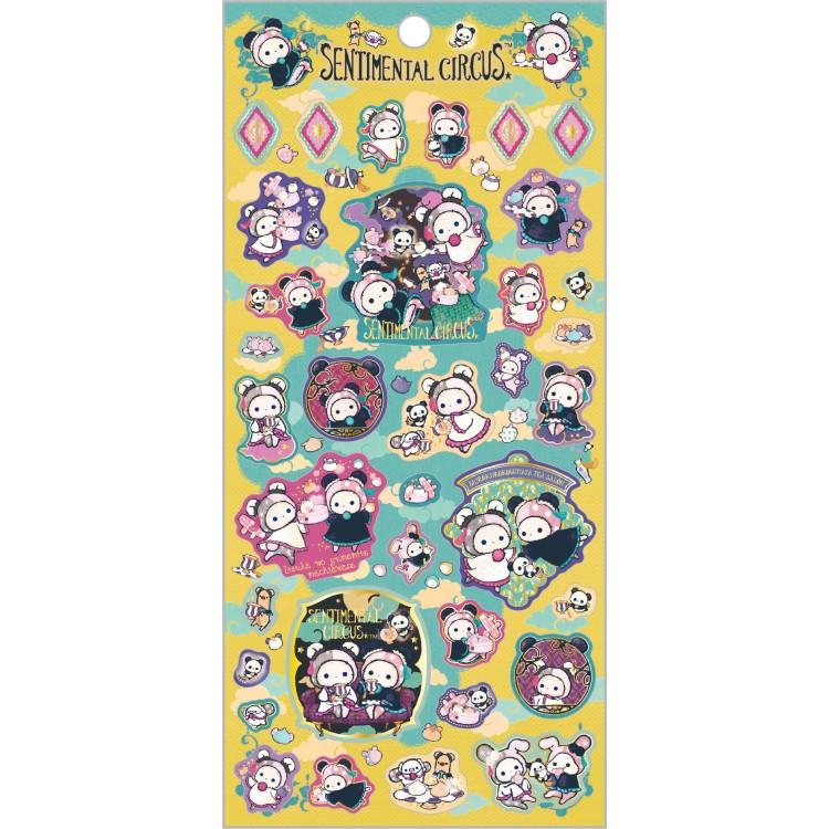 San-X | Sentimental Circus Tonight at the Shirokurokogumaza Tea Salon Sticker Sheet - A