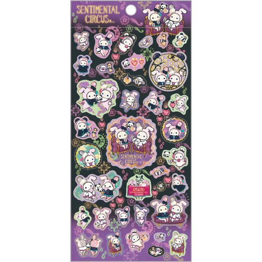 San-X | Sentimental Circus Tonight at the Shirokurokogumaza Tea Salon Sticker Sheet - B