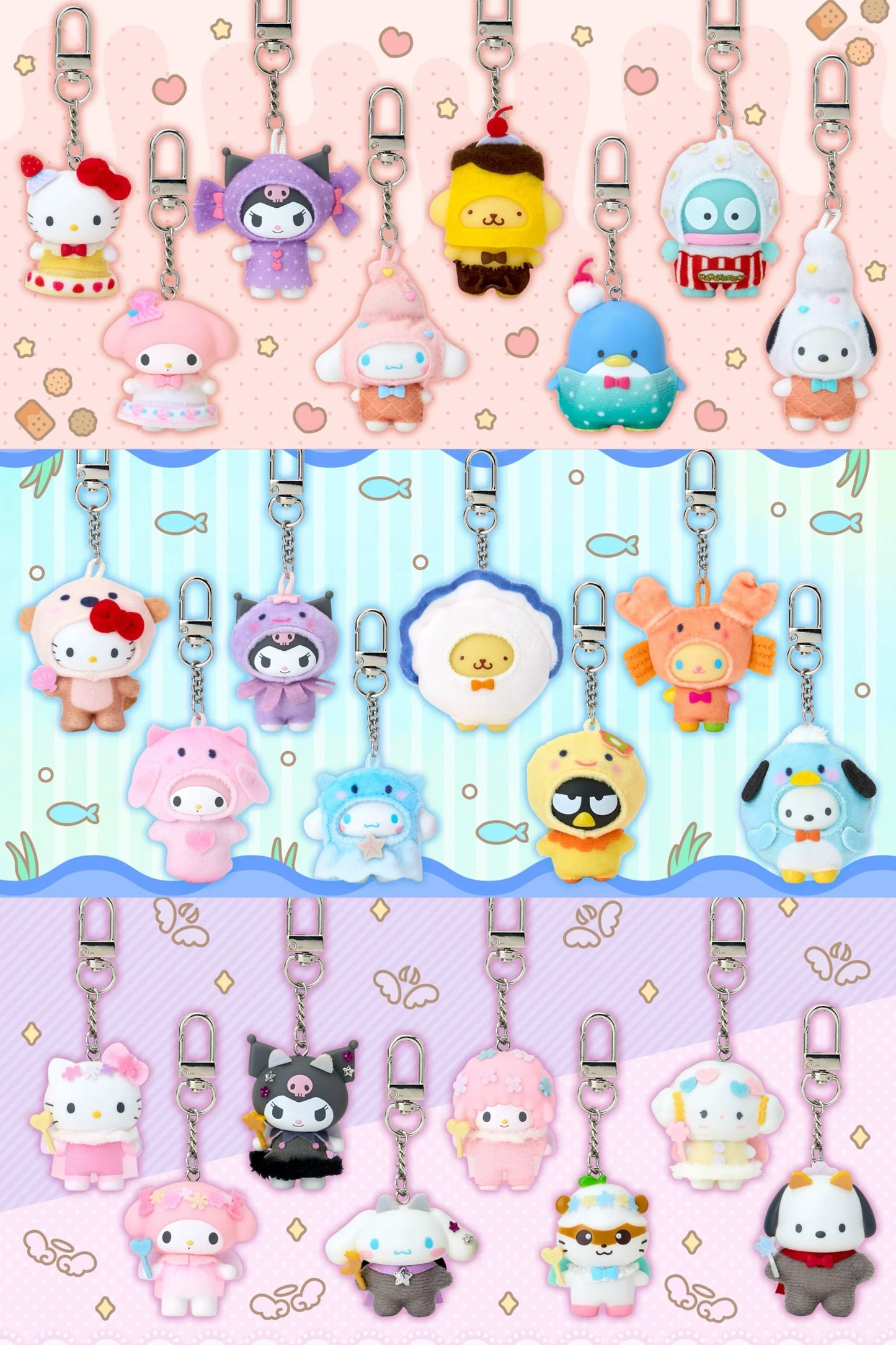 Sanrio | Chibittomo Aquatic Secret Keychain Blind Box (8 Types in Total)