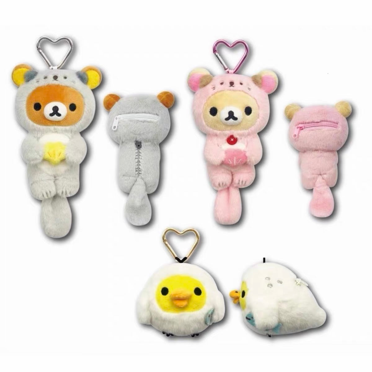 San-X | Rilakkuma Relax Sea Otter Hanging Plush Toy Pouch