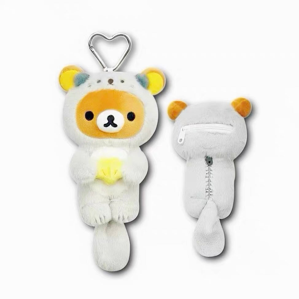 San-X | Rilakkuma Relax Sea Otter Hanging Plush Toy Pouch
