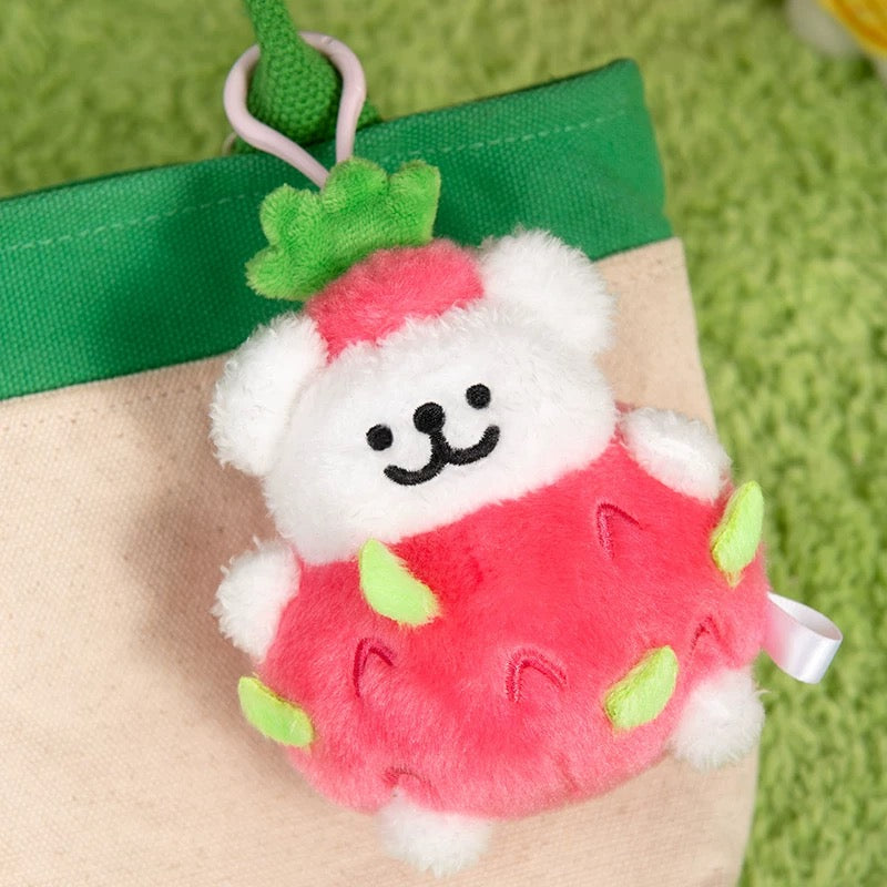 Maltese CHN | Maltese Line Puppy Fruit Plush Pendant - Pineapple