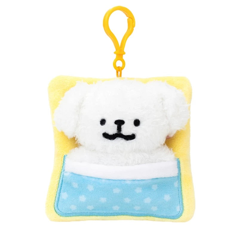 Maltese CHN | Maltese Line Puppy Sleeping Bag Plush Pendant - Little Golden Puppy