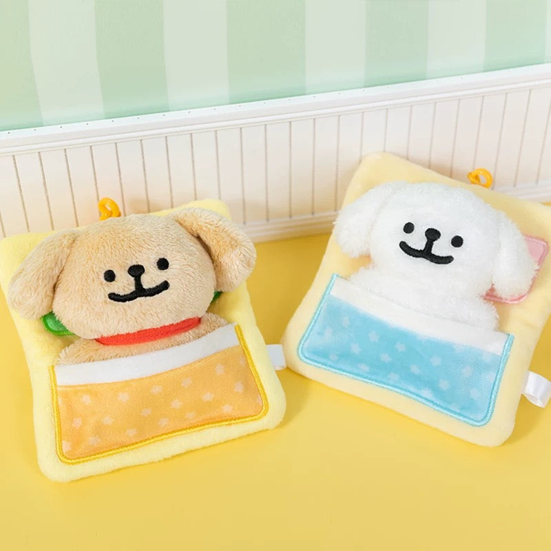 Maltese CHN | Maltese Line Puppy Sleeping Bag Plush Pendant - Little Golden Puppy