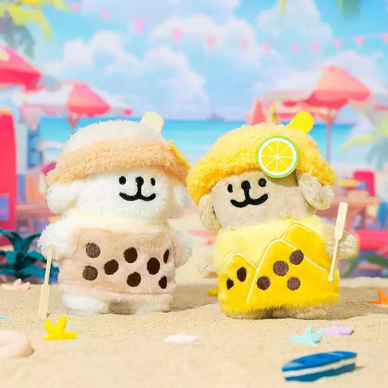 Maltese CHN | Maltese Line Puppy MilkTea Plush Pendant - Little White Puppy Milk Tea