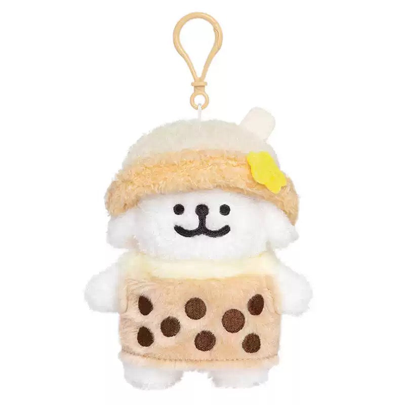 Maltese CHN | Maltese Line Puppy MilkTea Plush Pendant - Little White Puppy Milk Tea