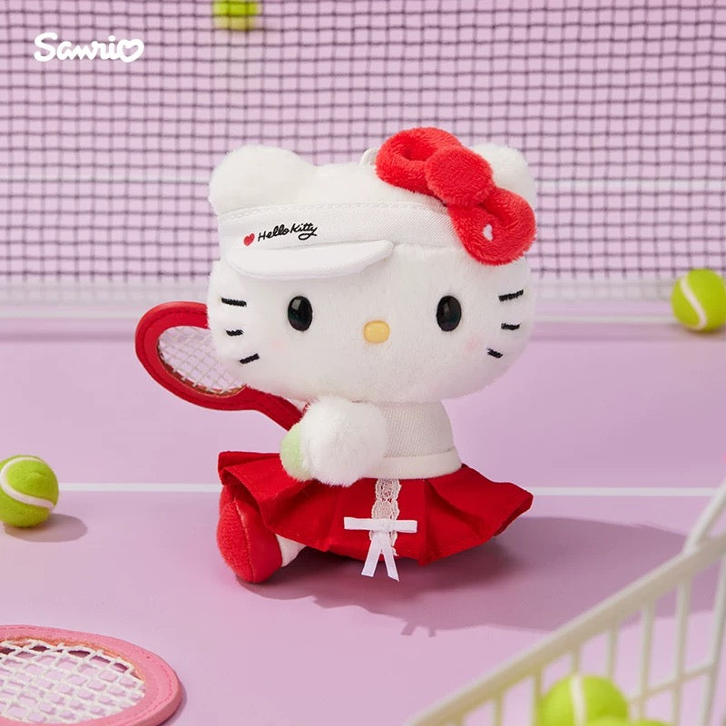 Sanrio CHN | Sanrio Tennis Series Plush Mascot Keychain - Hello Kitty