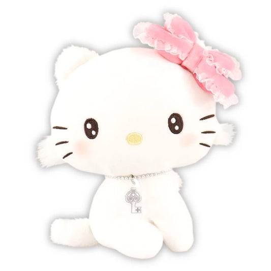 Sanrio | Hello Kitty 50th Anniversary | White Charmmy Kitty Squishy Plush Toy - Pink Bow Tie (Copy)