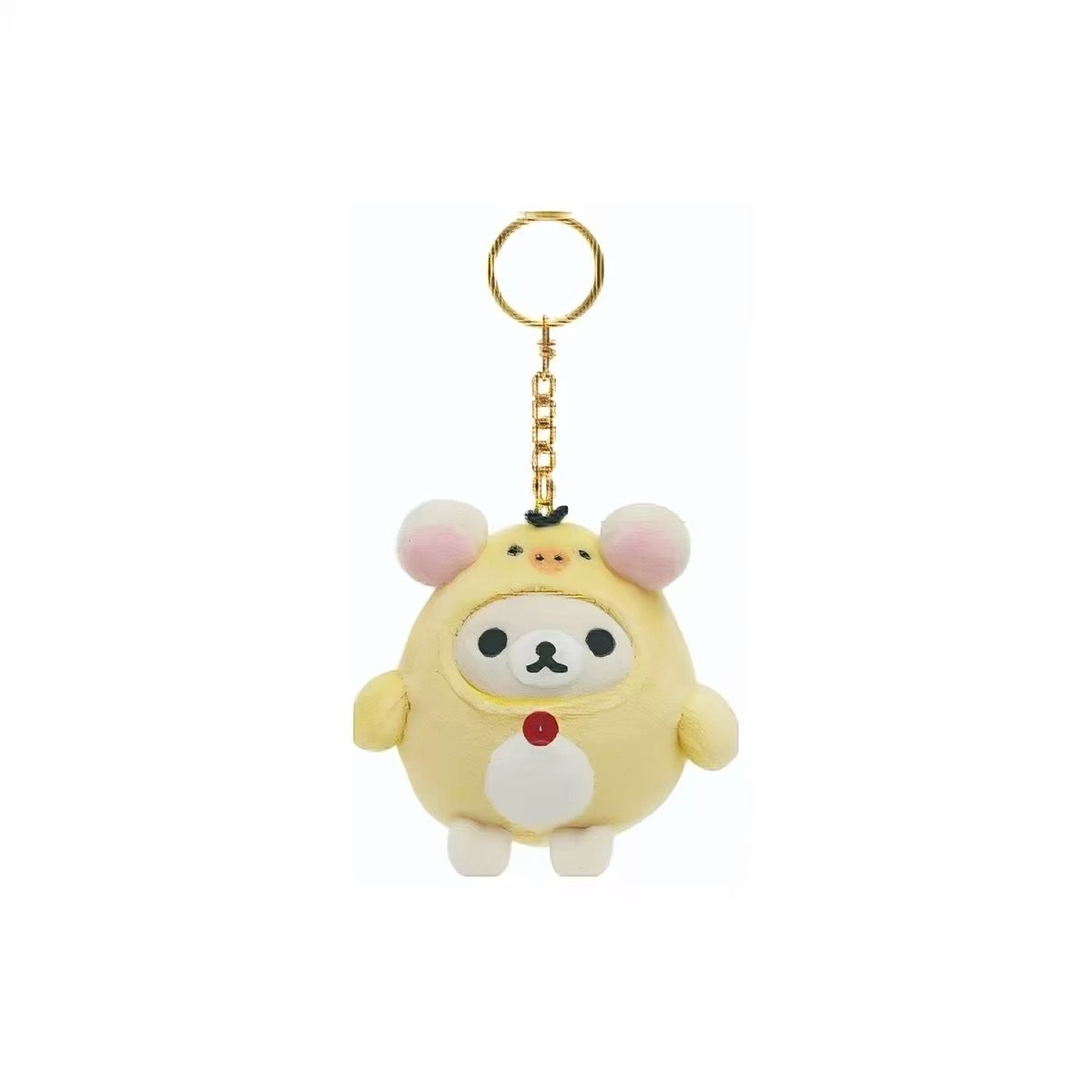 San-X | Rilakkuma Kiiroitori Outfit Plush Keychain