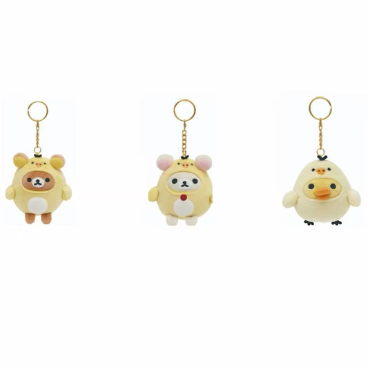 San-X | Rilakkuma Kiiroitori Outfit Plush Keychain