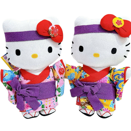 Sanrio | Japanese Kimono Chirimen Okinawa Limited Hello Kitty Plush Toy
