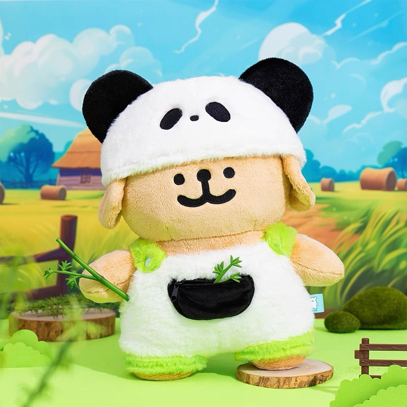 Maltese CHN | Maltese Line Puppy MilkTea Plush Pendant - Little Golden Puppy Panda