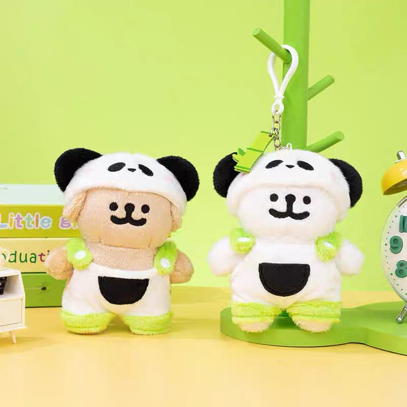 Maltese CHN | Maltese Line Puppy MilkTea Plush Pendant - Little Golden Puppy Panda