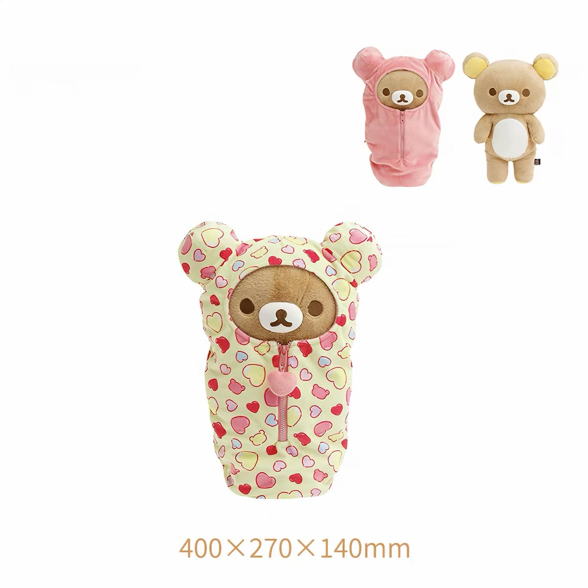 San-X | Rilakkuma Sleeping Bag Plush M - Korilakkuma