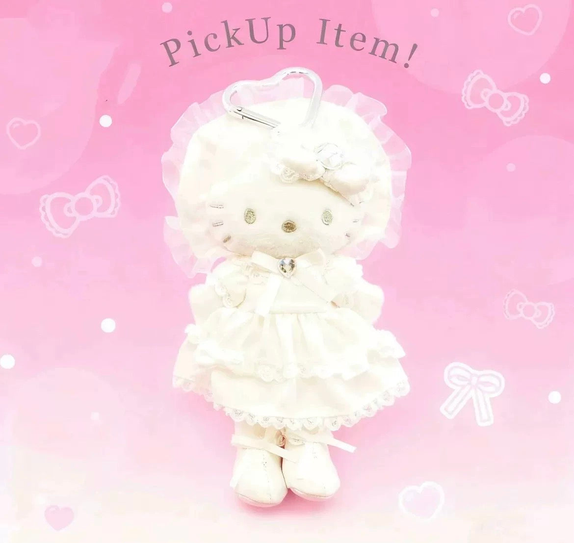 Sanrio | Hello Kitty Style Up Plush Keychain - Lolita White Kiddyland Limited