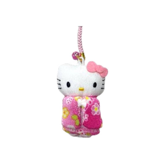 Sanrio | Japanese Doll Chiriman Netsuke - Hello Kitty Ball Pink
