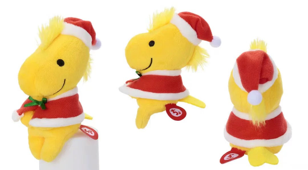 PEANUTS | Snoopy Town Limited Christmas Sitting Plush Doll - Woodstock