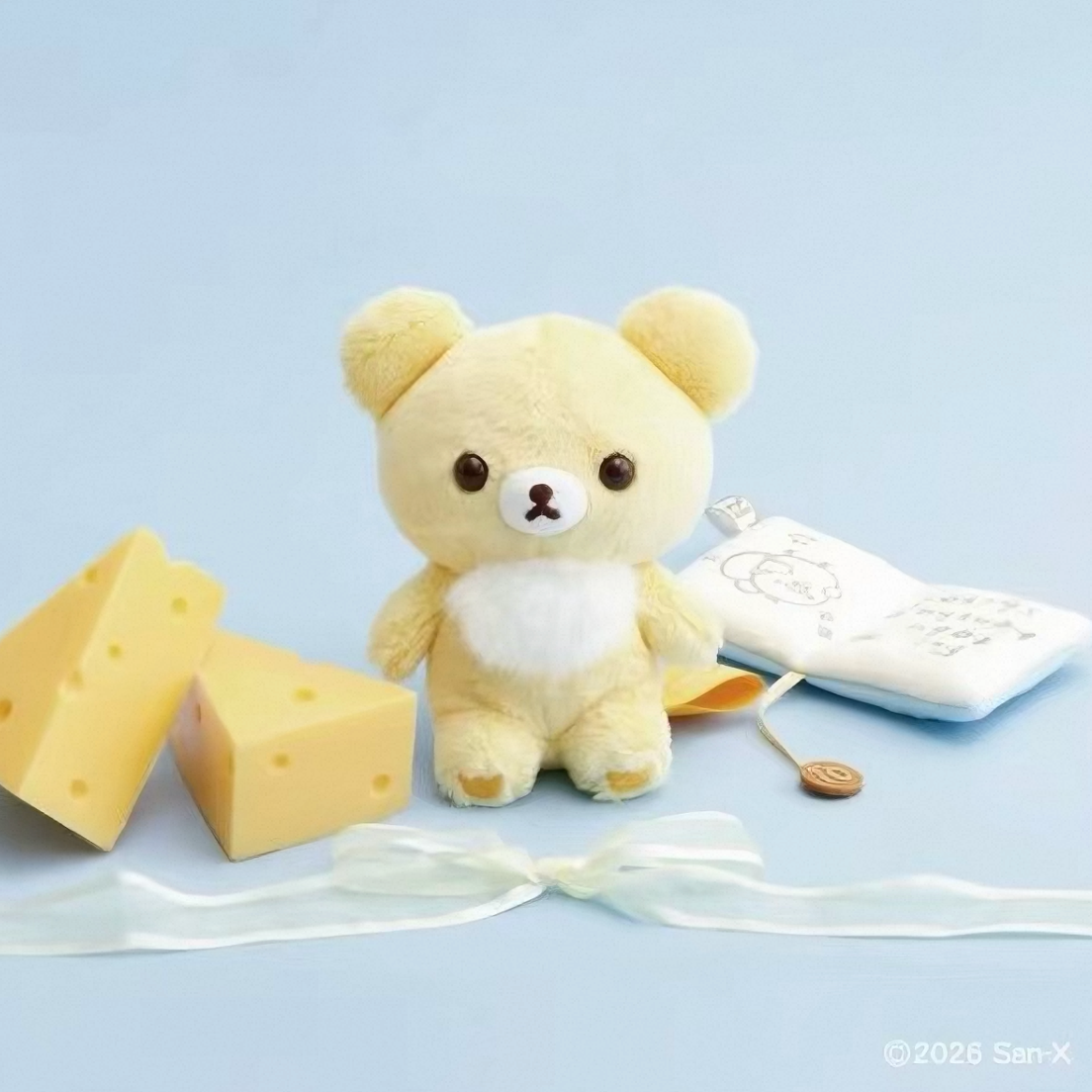 San-X | Chairoikoguma 10th Anniversary 5 Colors Plush Toy - Cheese