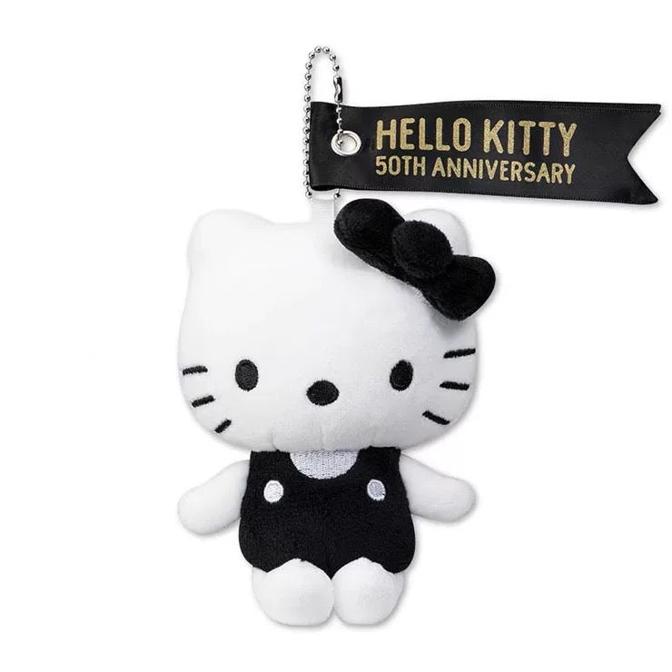 Sanrio Avail | Hello Kitty 50th Anniversary | 'Hello Kitty Classic Mascot Charm - Black (White Stitch)