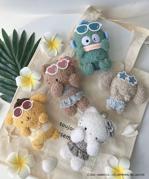AS KNOW AS plus x Sanrio Characters Plush Keychain