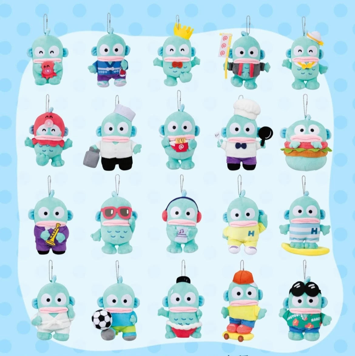 Sanrio Avail | Hangyodon Variety Mascot Holder