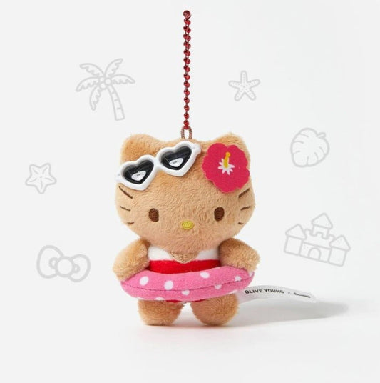 OLIVE YOUNG x Sanrio | Sanrio Characters Love Summer Tanned Mascot  - Hello Kitty