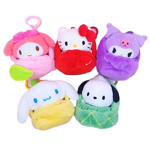 Sanrio Korea | Sanrio Fruit House Mascot Plush Keychain (Can be Seperated)