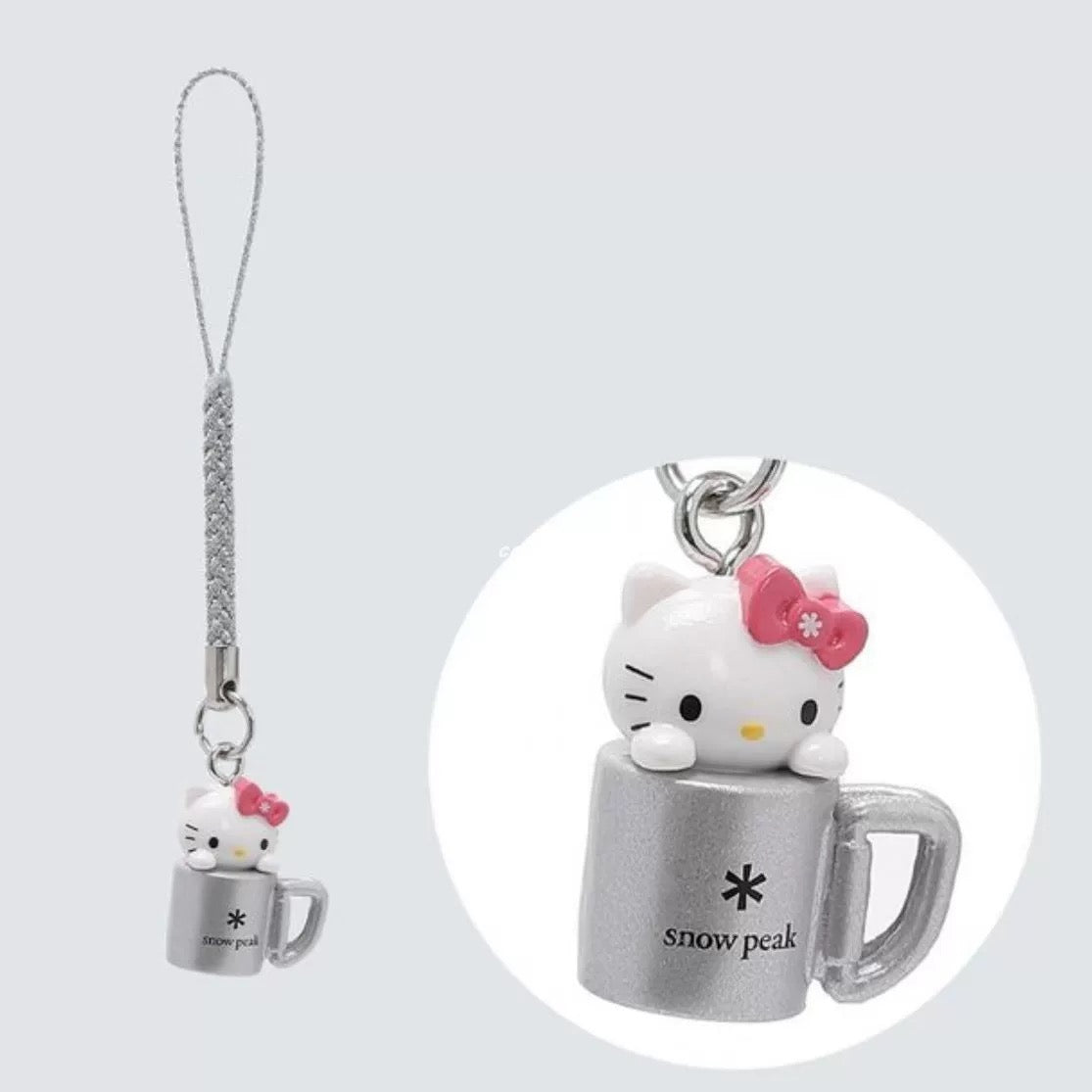 Sanrio Korea | Snow Peak x Hello Kitty Figure Keying Mug White