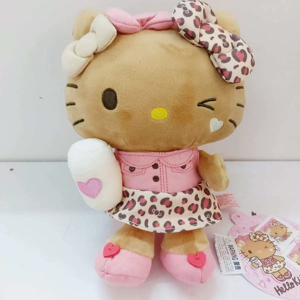 Sanrio US | Hello Kitty Leopard Plush Toy - Tan