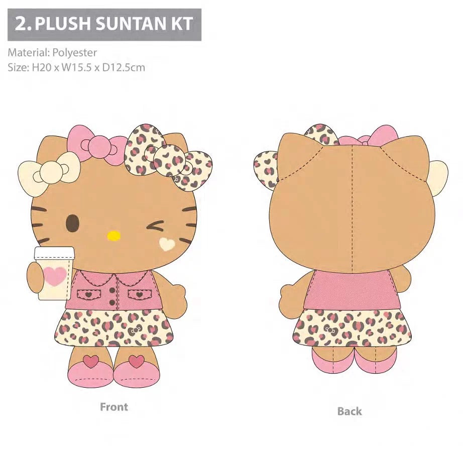 Sanrio US | Hello Kitty Leopard Plush Toy - Tan