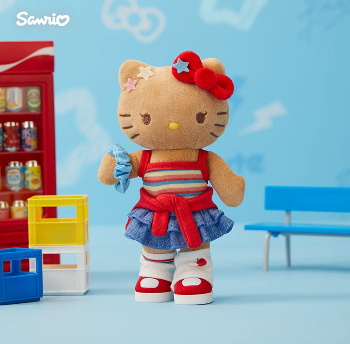 Sanrio CHN | Sanrio Hello Kitty's Day Series Plush Mascot Keychain - Shopping Time