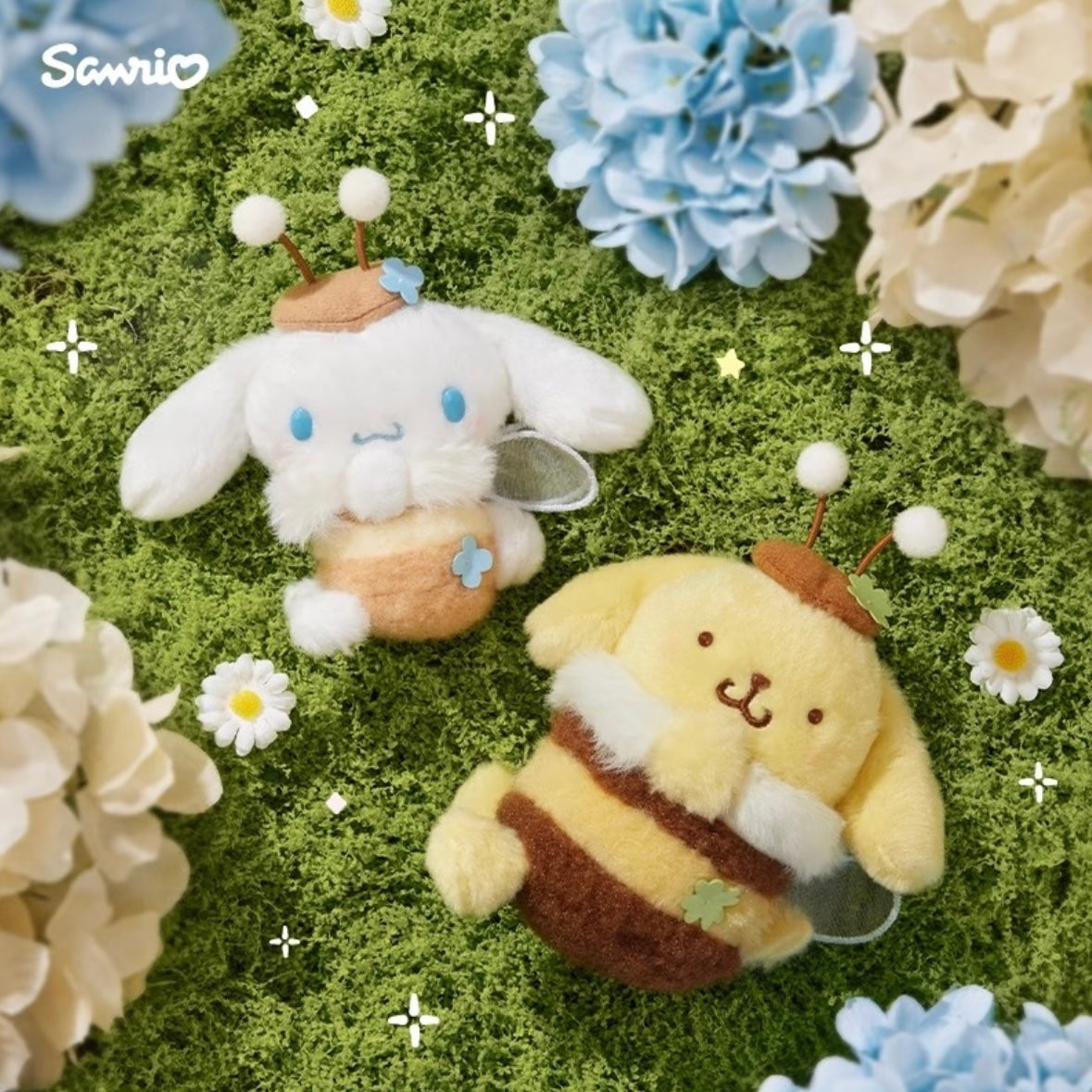 Sanrio CHN | Sanrio Characters Flowerfield Whisper Series Plush Mascot Keychain - Pompompurin