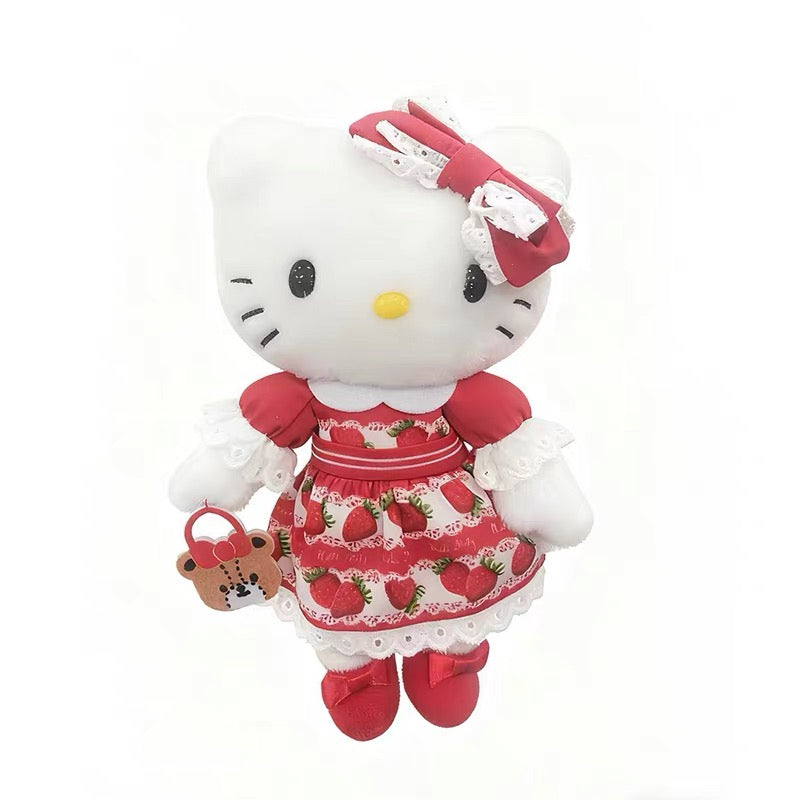 Sanrio | Hello Kitty 50th Anniversary | Hello Kitty Museum Exhibition Limited Hello Kitty Mascot - Strawberry Dress
