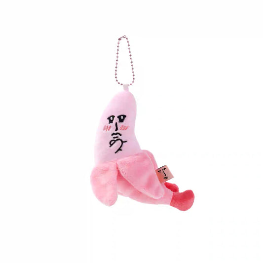MY FRIEND RABBIT | Pink Rabbit Glow Banana Mascot Keychain - Hand Cross