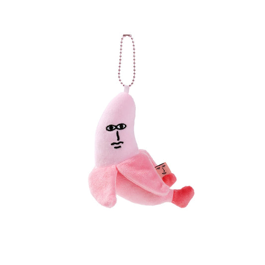 MY FRIEND RABBIT | Pink Rabbit Glow Banana Mascot Keychain