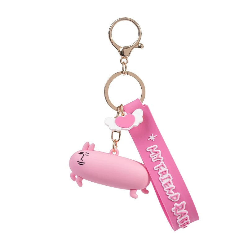 MY FRIEND RABBIT | Pink Rabbit Keychain