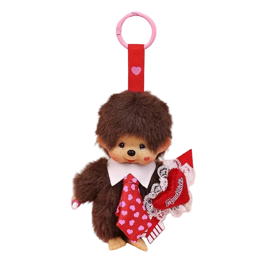 Monchhichi Global | Monchhichi Sweet Heart Plush Doll Charm - Boy
