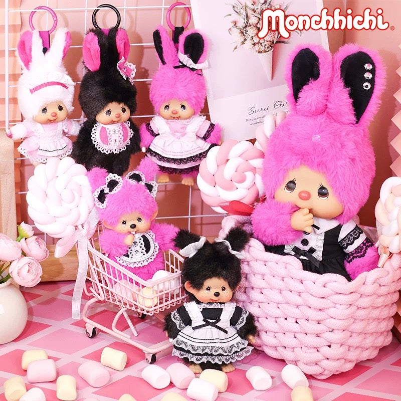 Monchhichi Global | Monchhichi Lace White Dress Plush Doll Charm - Chimutan