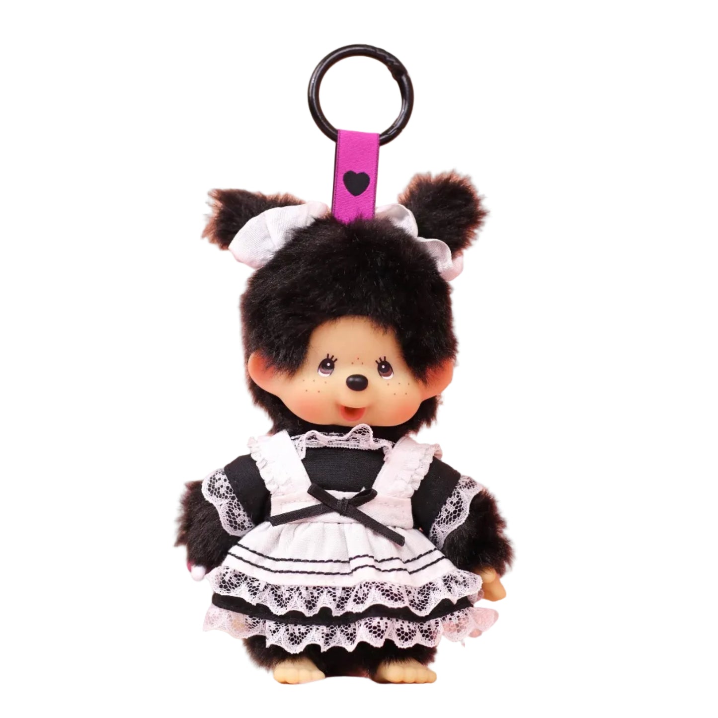 Monchhichi Global | Monchhichi Lace with Black Dress Plush Doll Charm
