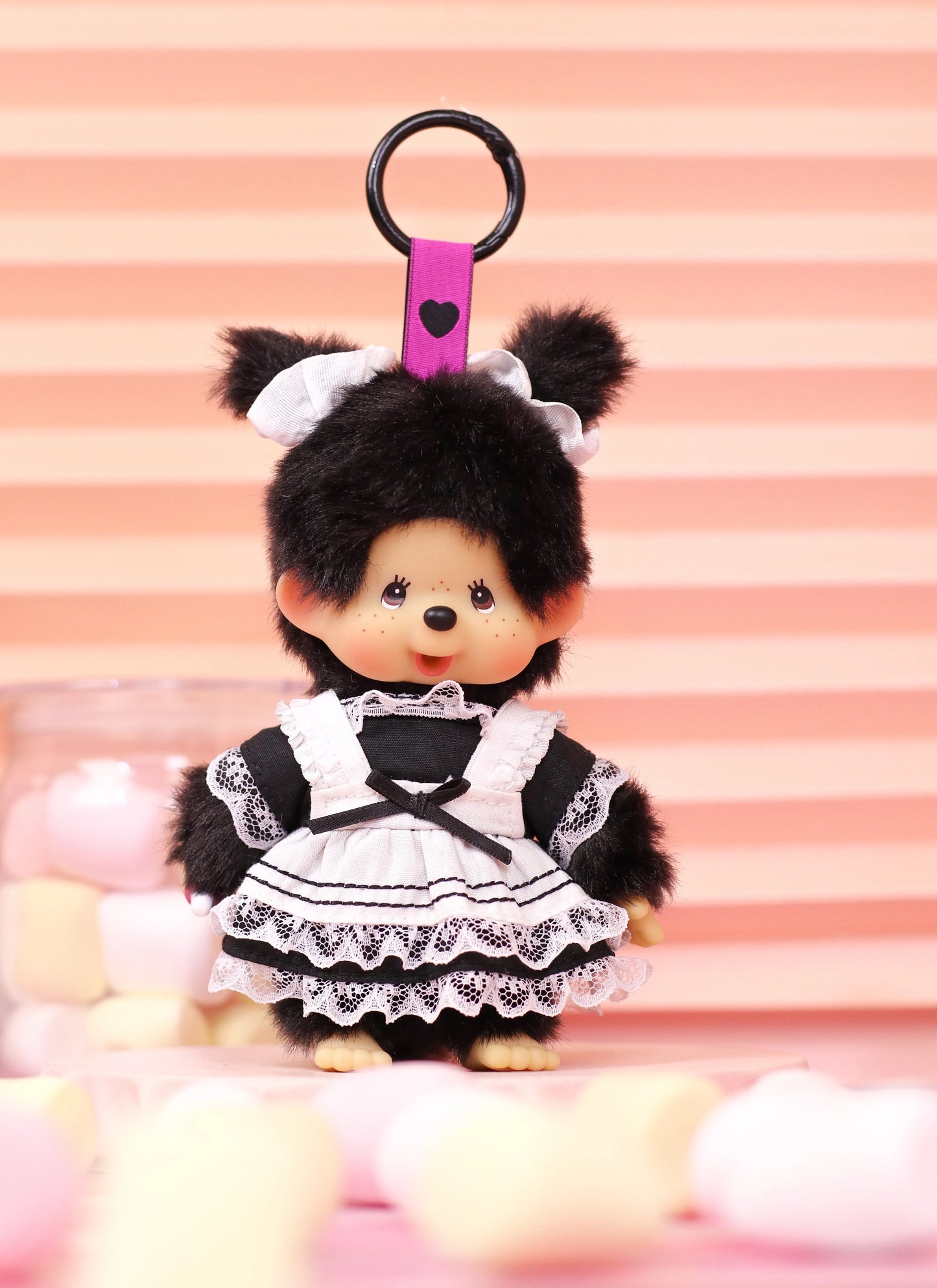 Monchhichi Global | Monchhichi Lace White Dress Plush Doll Charm - Chimutan