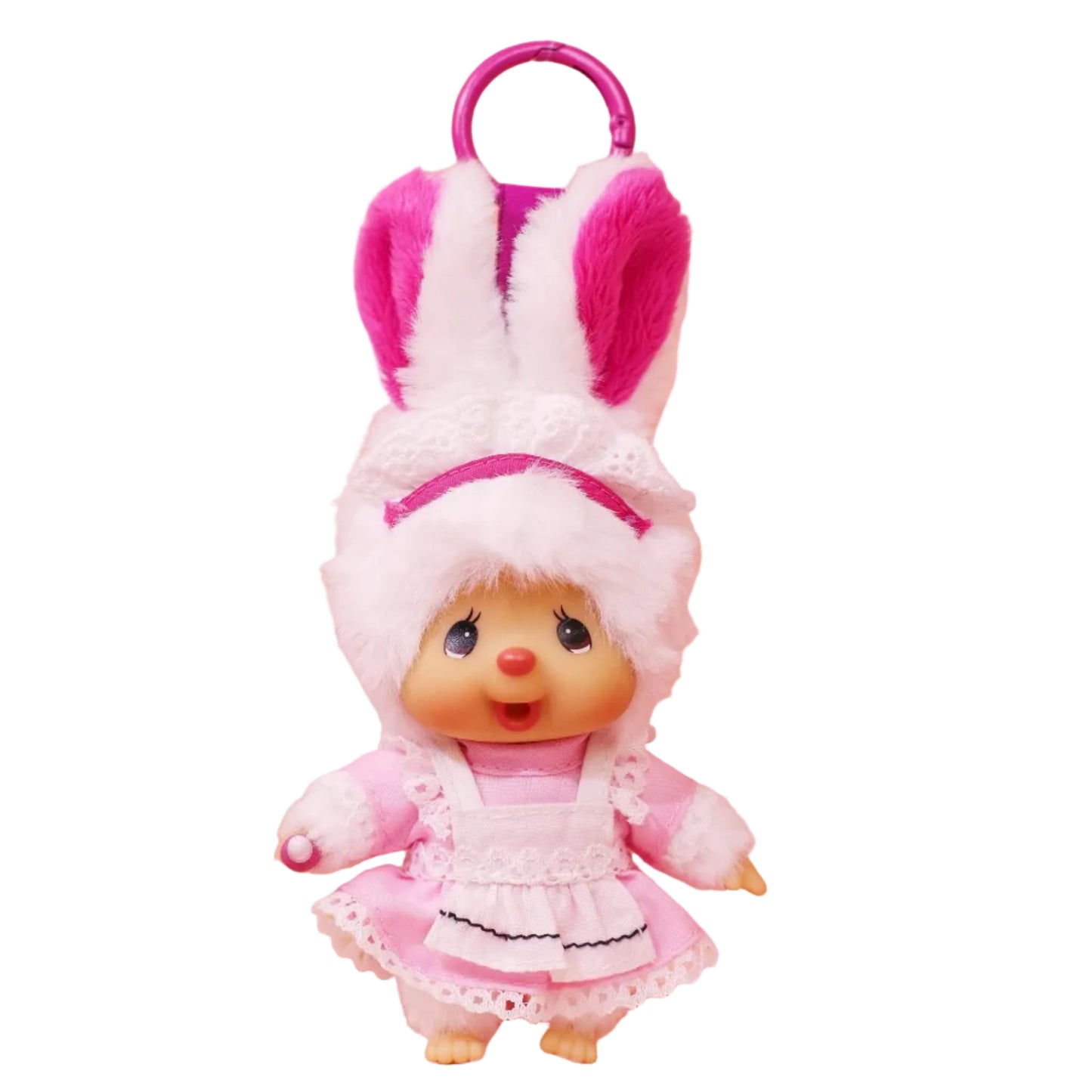 Monchhichi Global | Monchhichi Lace White Dress Plush Doll Charm - Chimutan