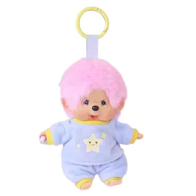 Monchhichi Global | Monchhichi Cotton Candy Mascot Keychain - Boy